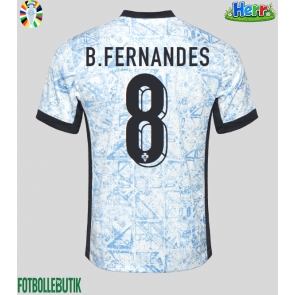 Portugal Bruno Fernandes #8 Bortatröja EM 2024 Kortärmad